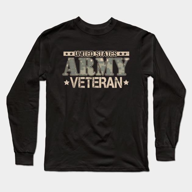 United States US Army Veteran Long Sleeve T-Shirt by Otis Patrick